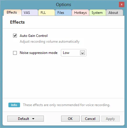 Enabling Auto Gain Control and Noise Suppression
