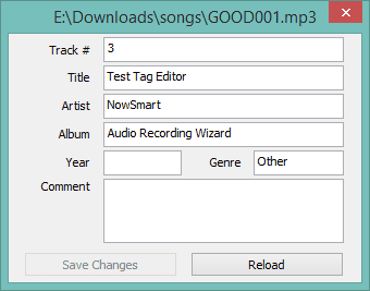 tag editor