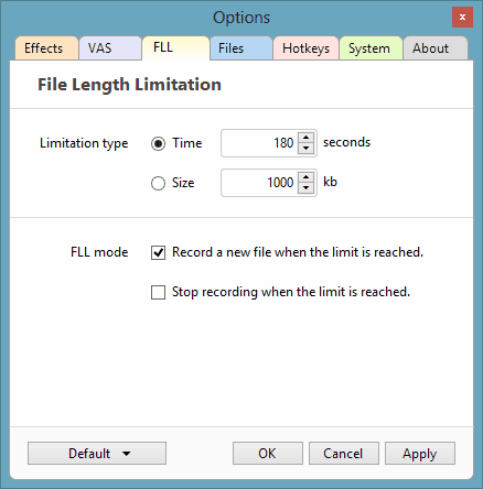 File Length Limit