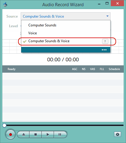 Select Computer Sounds & Voice